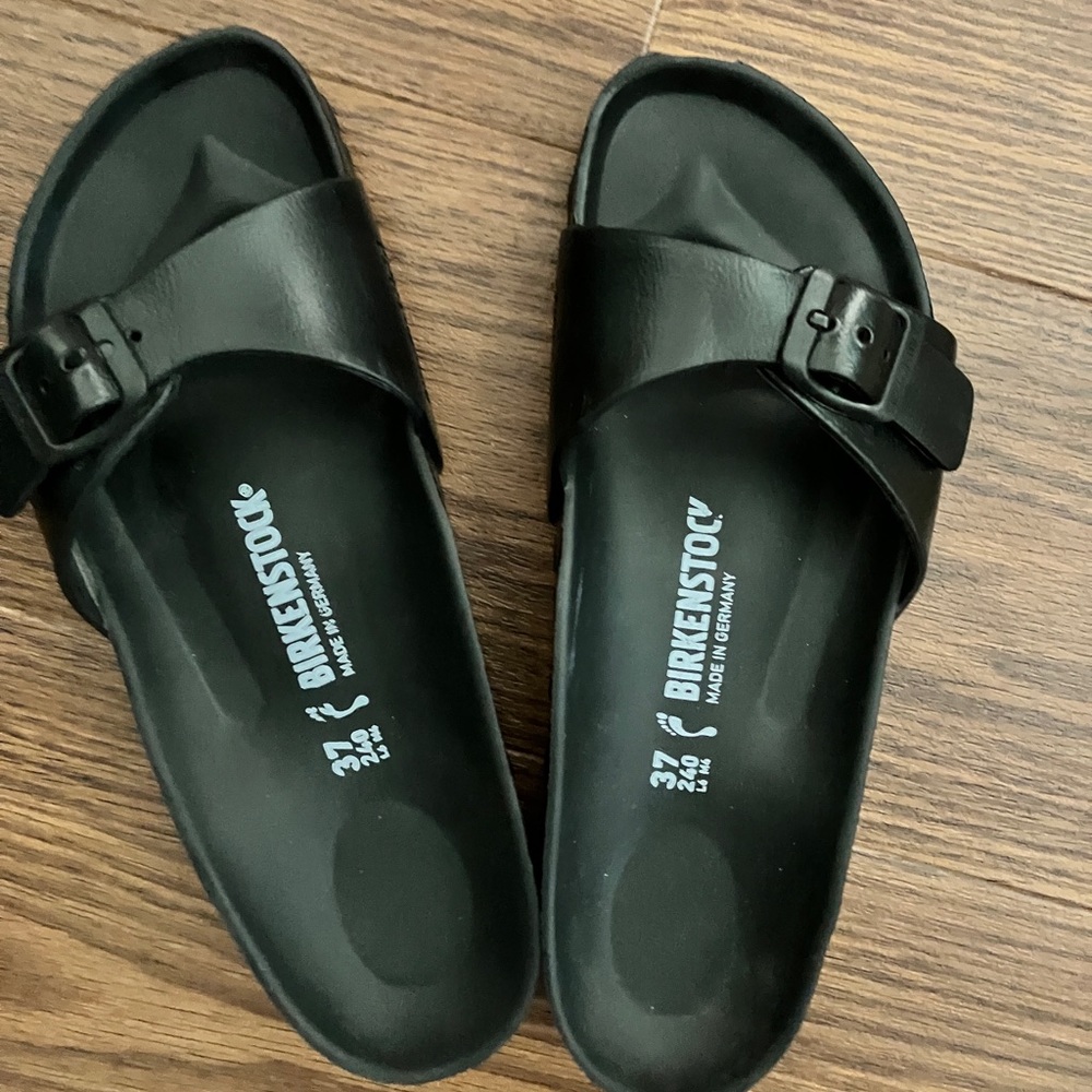 Black Birkenstock Slides